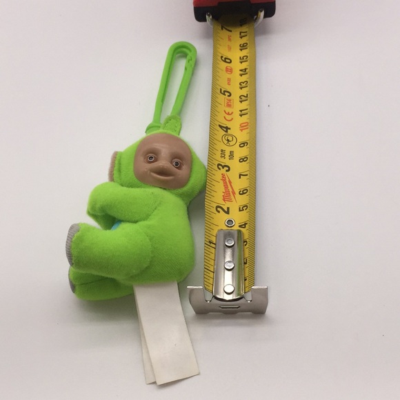 Teletubbies McDonald’s Dipsy Hugging Hugger Backpack Clip On Plush Toy Green - Picture 8 of 9